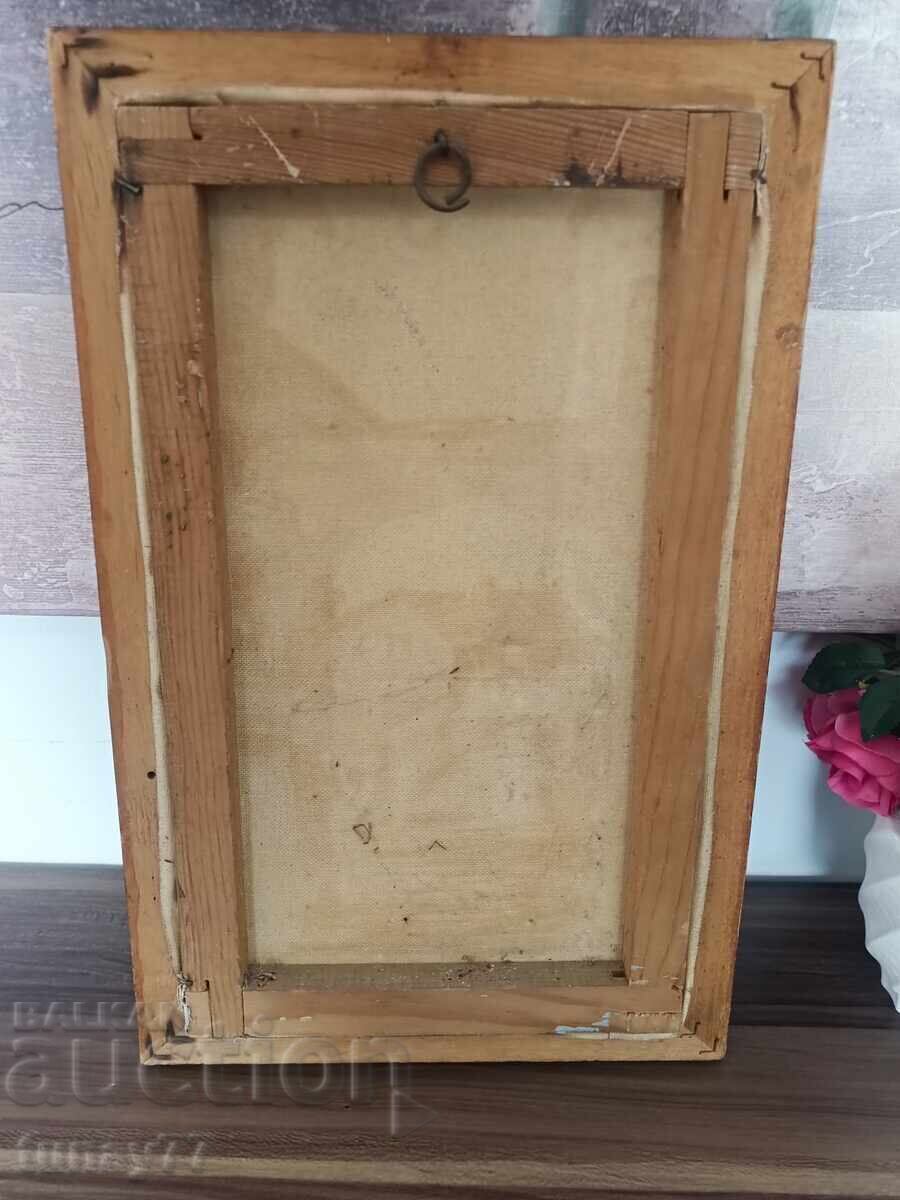 Уникална дърта релефна картина маслени бои платно - 6 Уникална дърта релефна картина маслени бои платно - 6