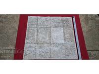 KAZANLĂK - HARTĂ MILITARĂ VECHE - WW I / WW II