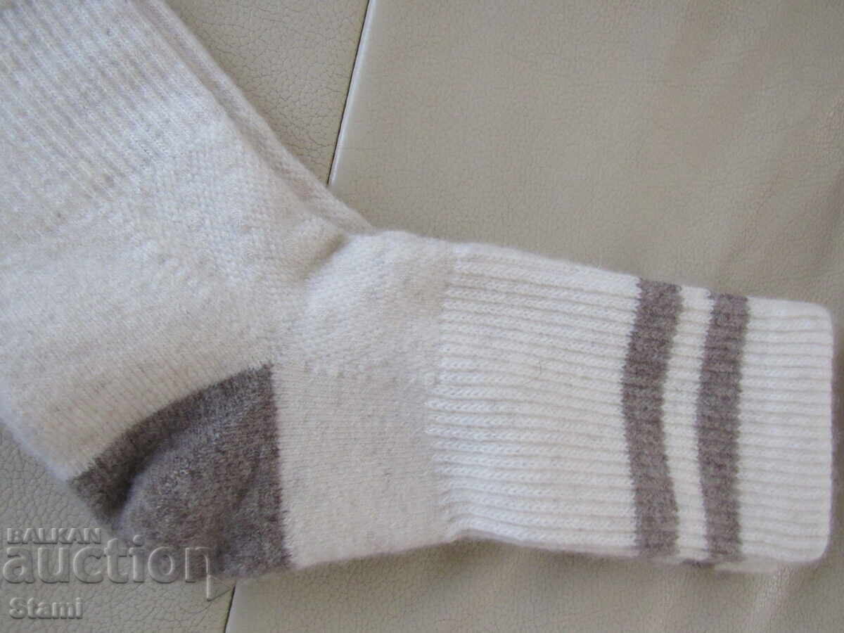 Șosete tricotate la mașină din lână organică 100% mărimea 43-45 - 7