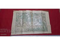 MACEDONIA - HARTĂ MILITARĂ VECHE - WW I / WW II