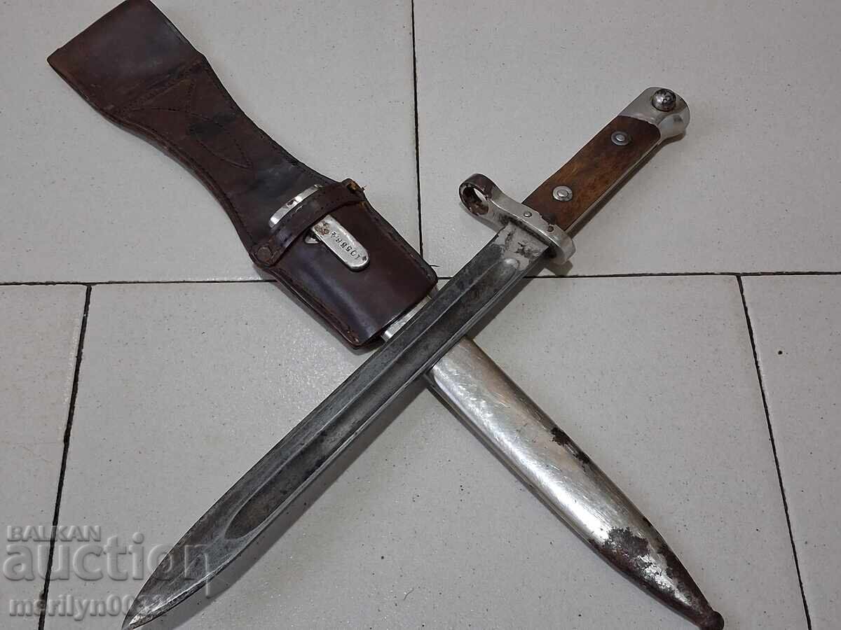 Bayonet knife with scabbard for M-95 rifle
