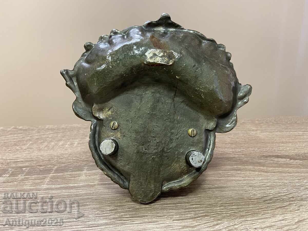 Cenușar vintage din aluminiu „Cap de câine”, URSS - 5