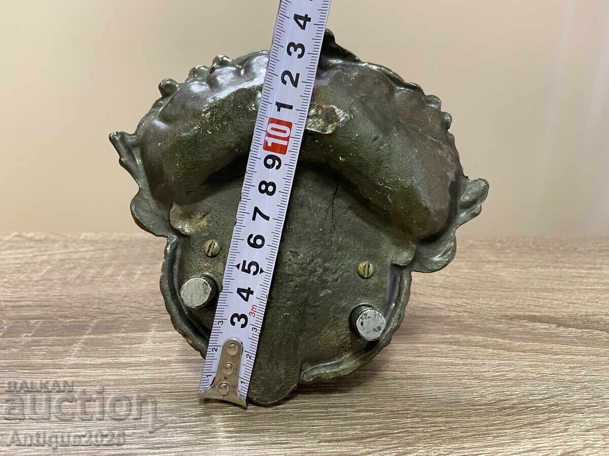 Cenușar vintage din aluminiu „Cap de câine”, URSS - 6