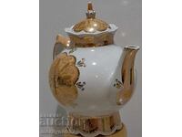 Ceainic din porțelan cu aurire URSS anii '70