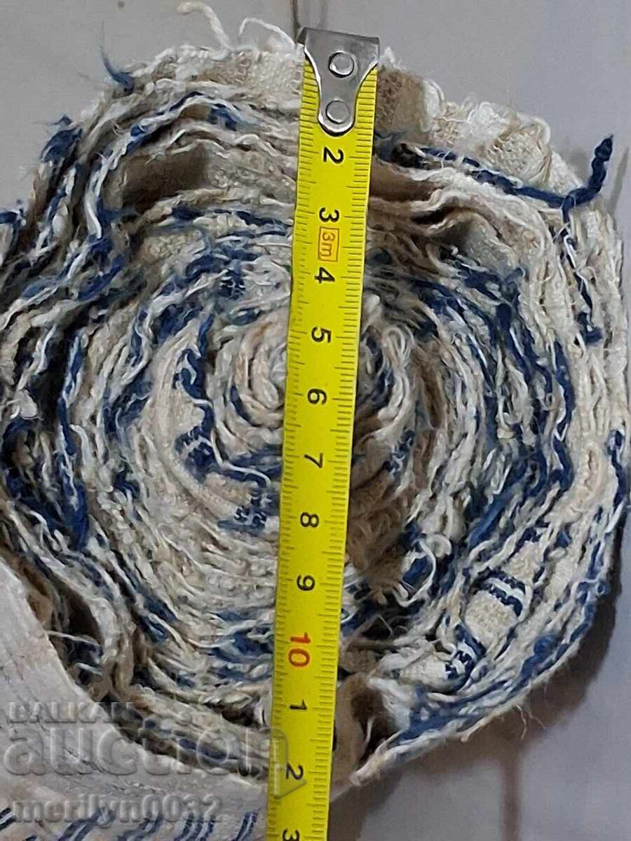 Πλατίνινο ρολό χειροποίητου υφαντού υφάσματος μήκους 12 μέτρων επί 70 εκ - 7