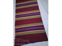 Стара ръчно тъкана черга 4/0.9 м  постеля килим