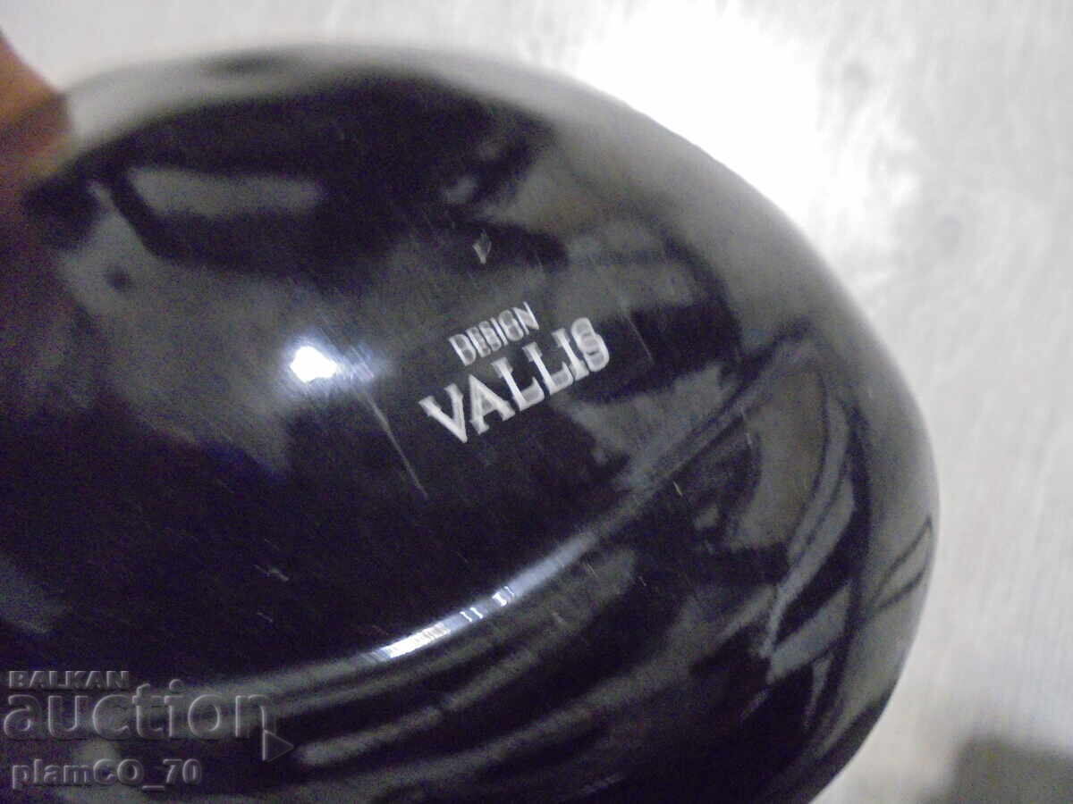 №*8353 Стара порцеланова фигура – черна котка, DESIGN VALLIS - 6 №*8353 Стара порцеланова фигура – черна котка, DESIGN VALLIS - 6