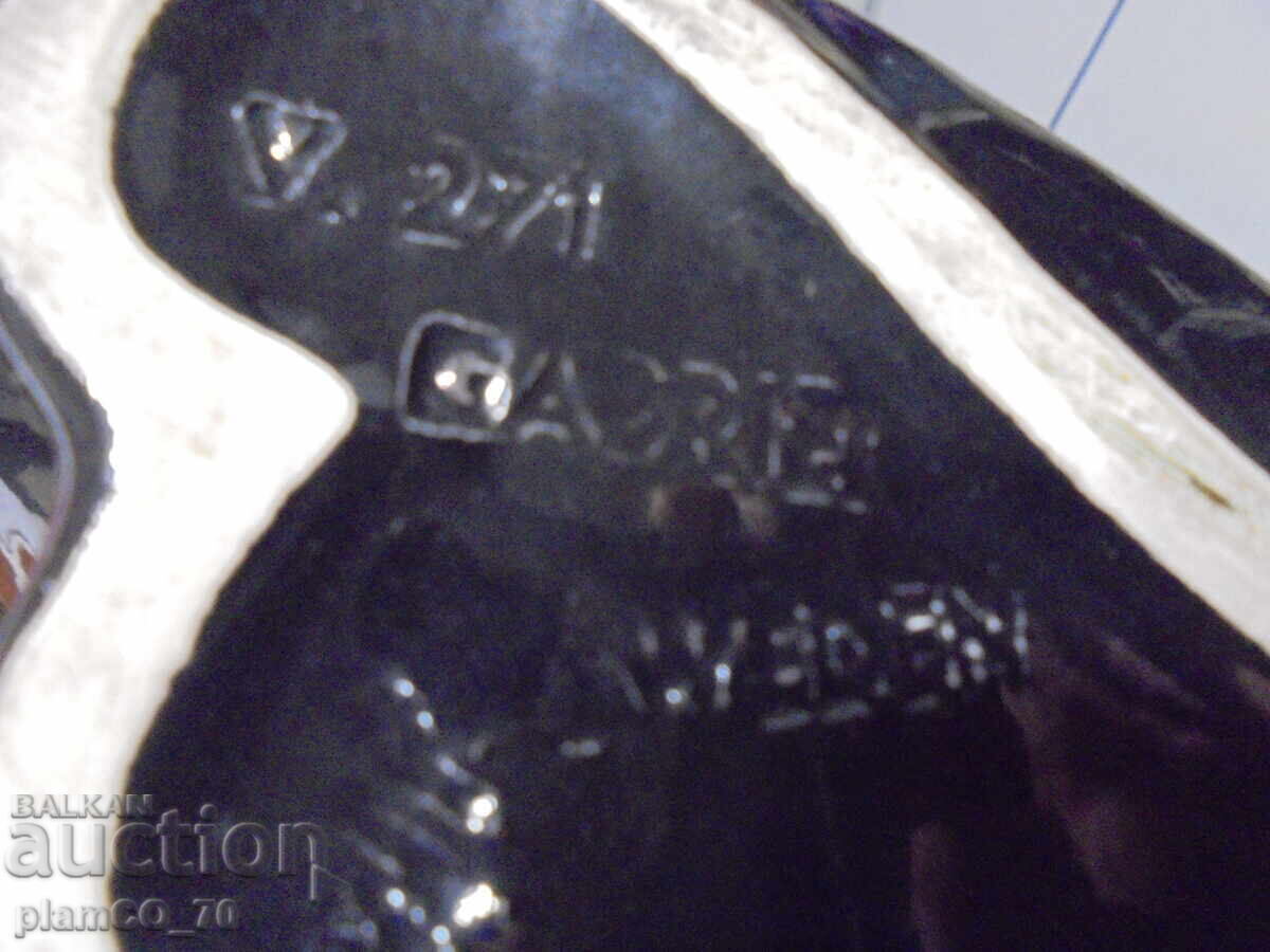 №*8353 Стара порцеланова фигура – черна котка, DESIGN VALLIS - 7 №*8353 Стара порцеланова фигура – черна котка, DESIGN VALLIS - 7