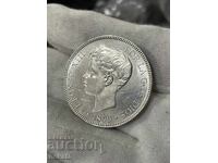 Испания, 5 песети 1899 г.