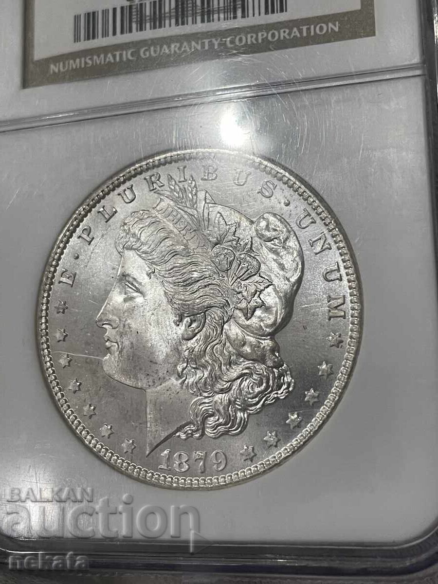 Аукцион САЩ, Морган долар г. 1879 S MS67 NGC