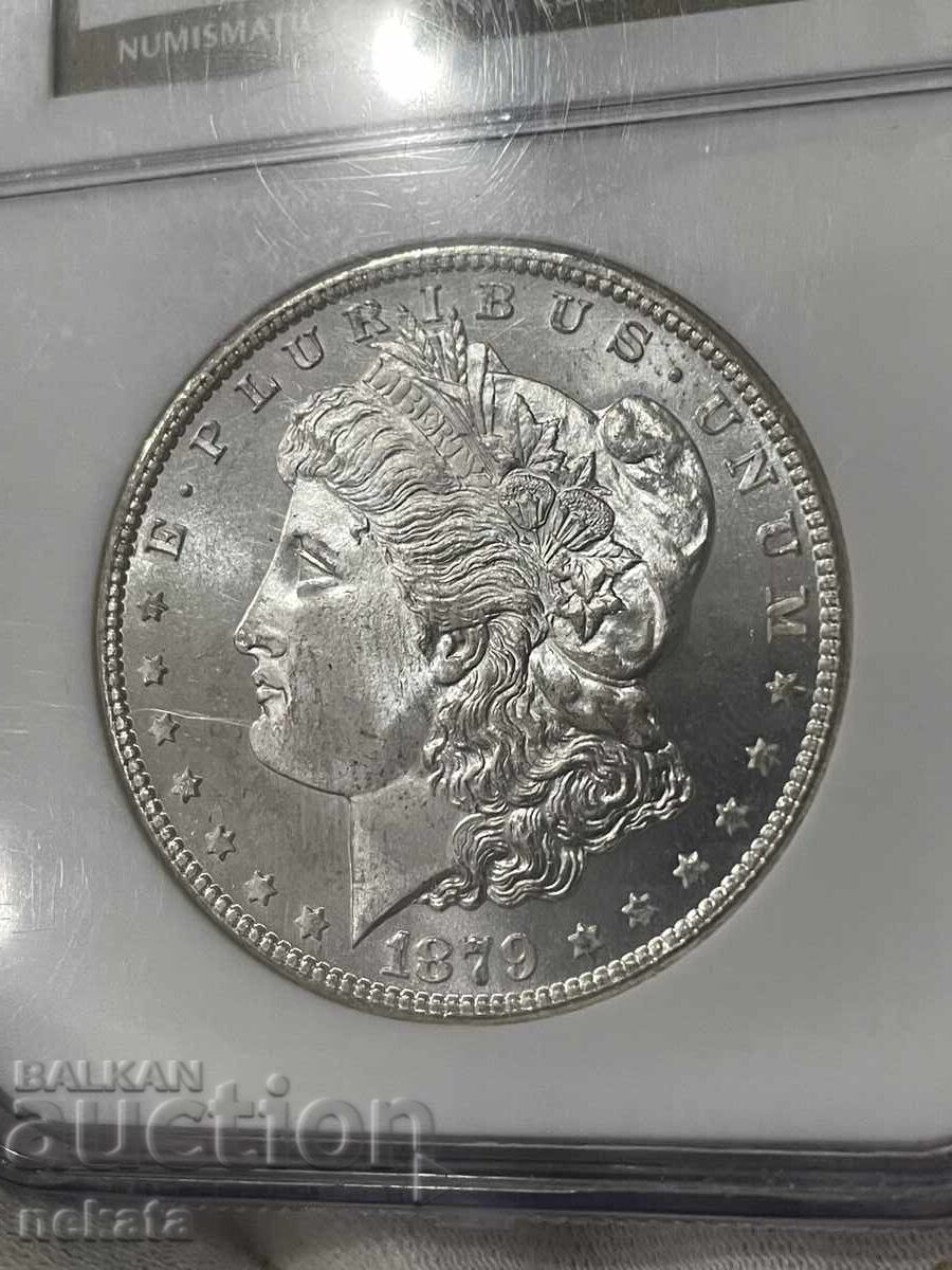 САЩ, Морган долар г. 1879 S MS67 NGC