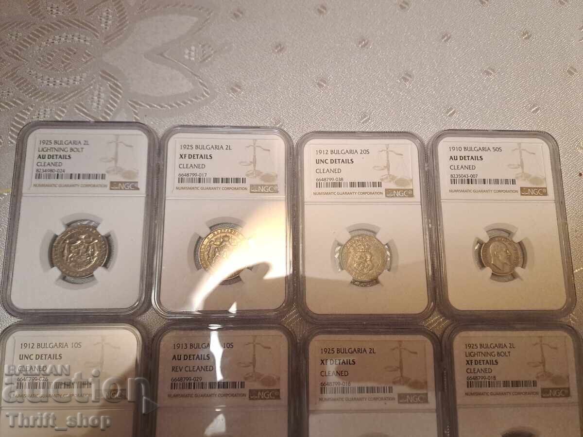 Delivery of Set of 12 graded coins