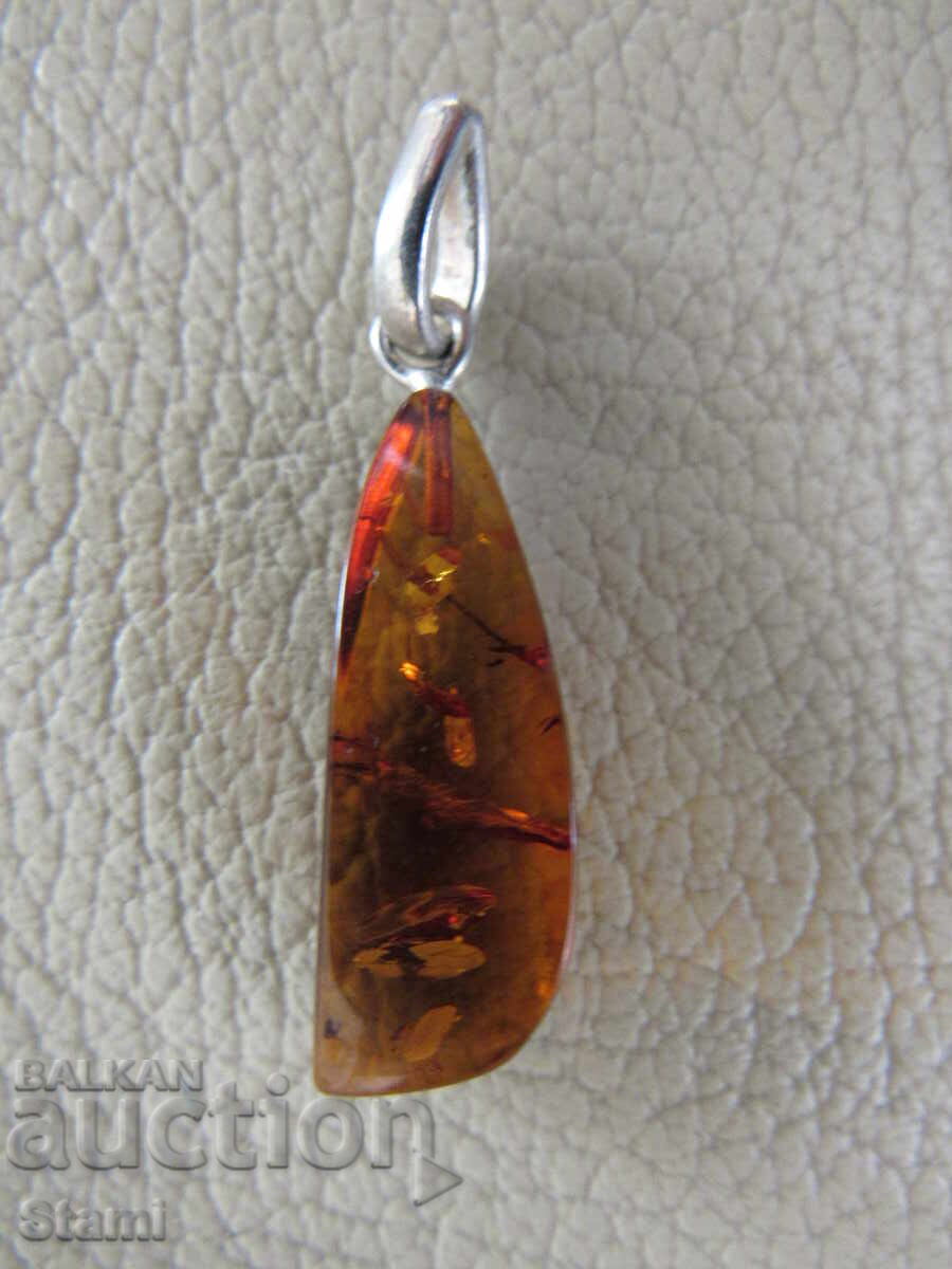 Livrarea Colier - pandantiv chihlimbar baltic de primă clasă