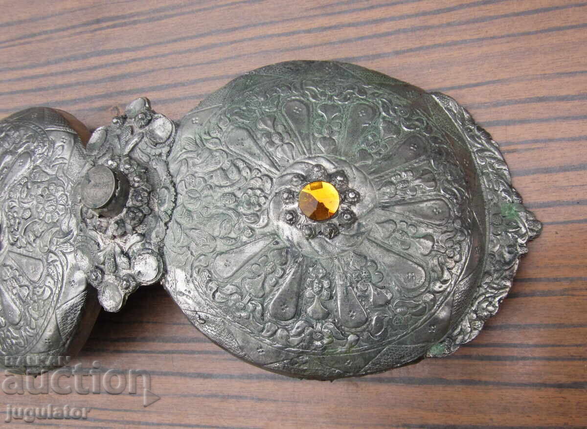 Ρετρό Βουλγαρική λαϊκή μεγάλη πόρπη παφτι από σύνολο - 5 Ρετρό Βουλγαρική λαϊκή μεγάλη πόρπη παφτι από σύνολο - 5