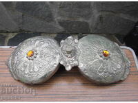 Retro Bulgărească folclorică mare pafta paftale de ansamblu