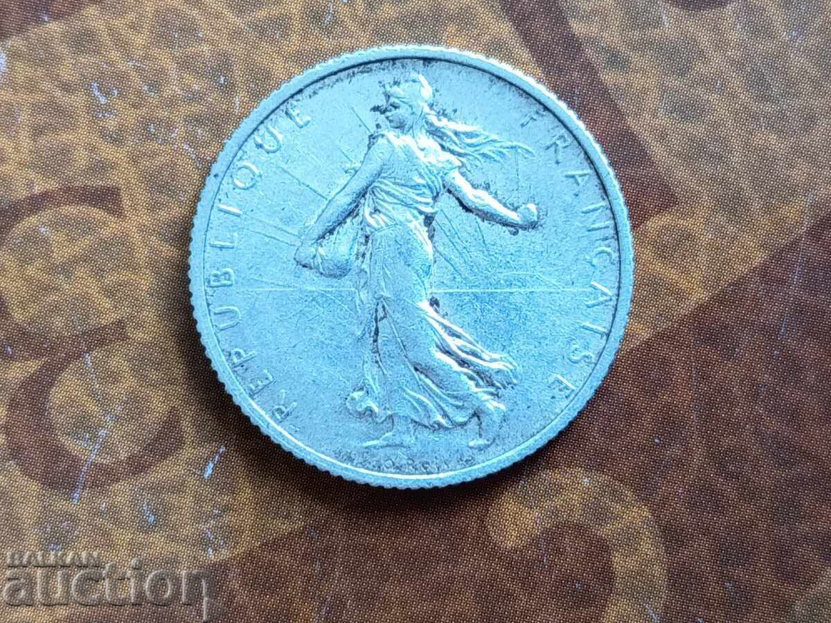 Auction  France silver coin 1 franc 1918