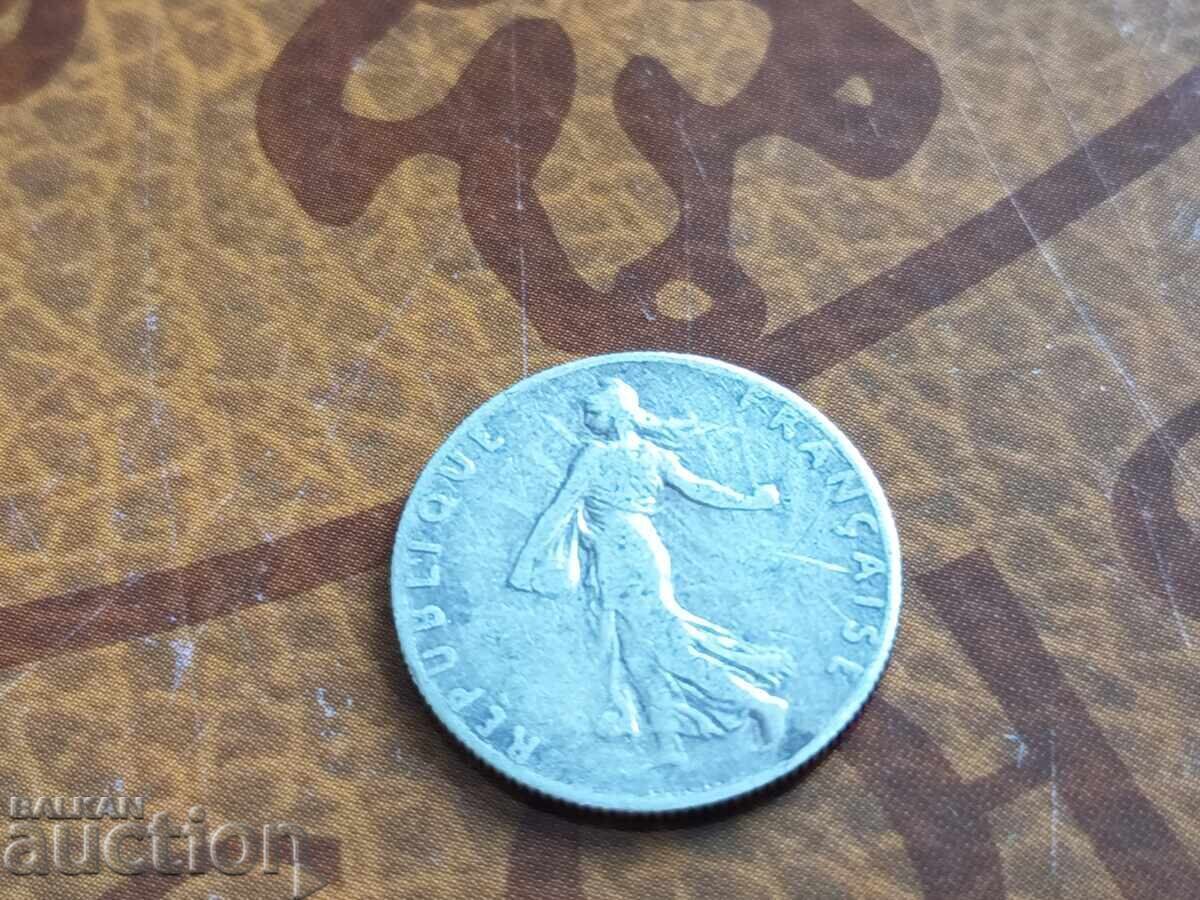 Delivery of France Silver Coin 50 Centimes from 1910