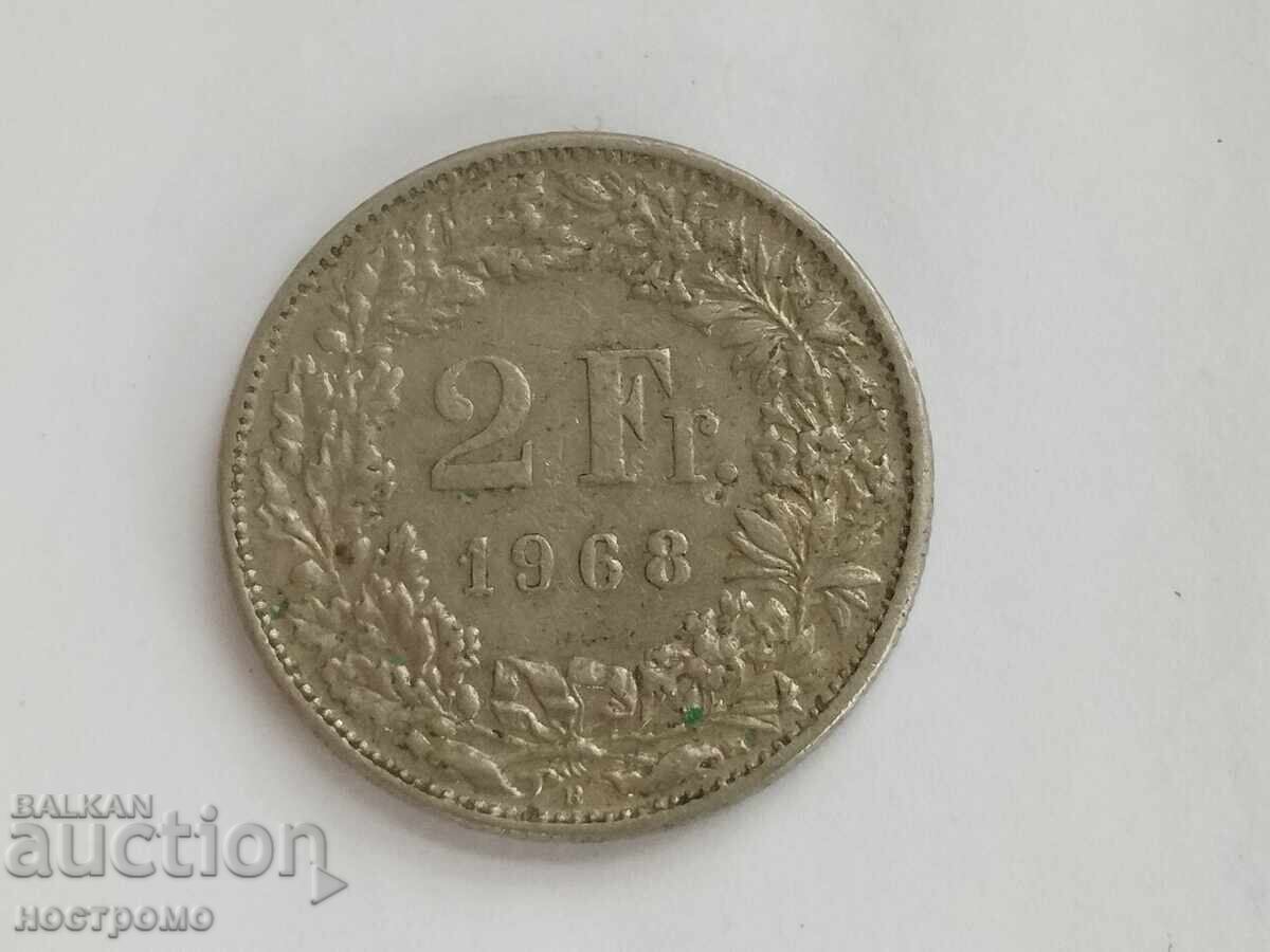 2 Franci 1968 Elveția - A 5940
