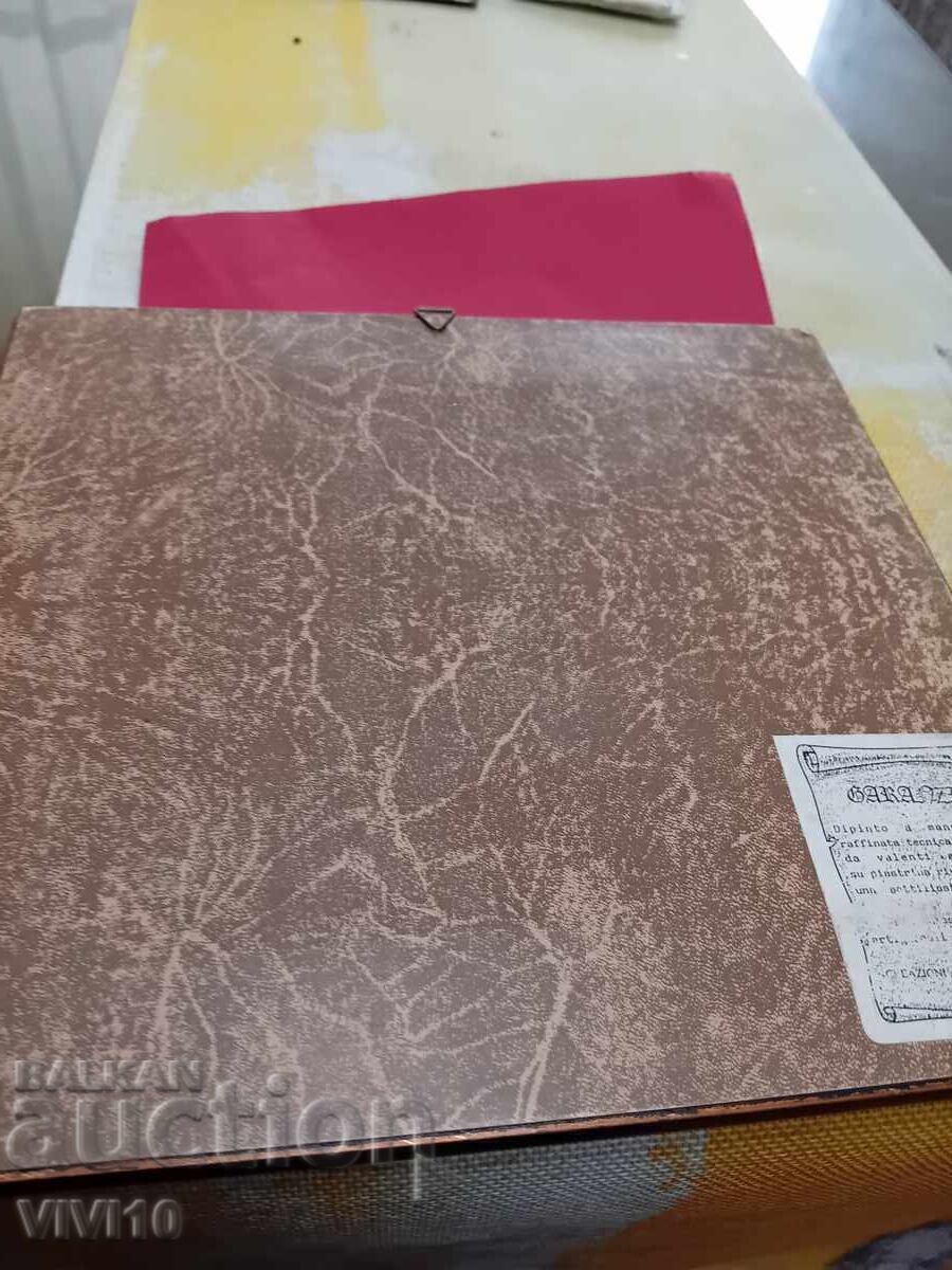 Licitație Pictură veche, folie de aur, semnătură