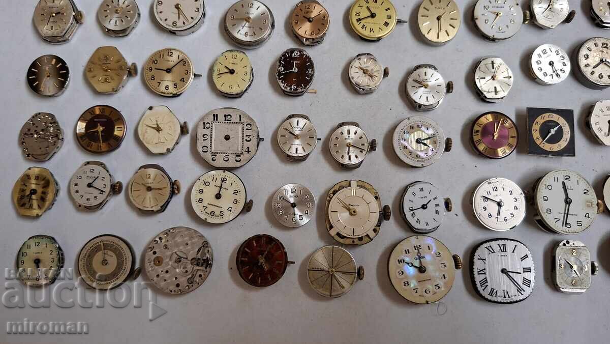 Auction I am selling a lot of mechanisms from women's watches and parts Auction I am selling a lot of mechanisms from women's watches and parts