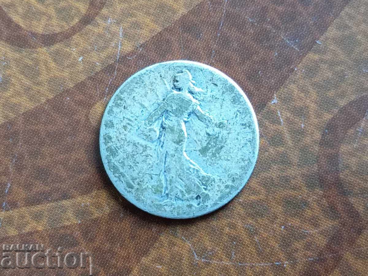 Δημοπρασία Γαλλικό ασημένιο νόμισμα 50 λεπτών του 1903