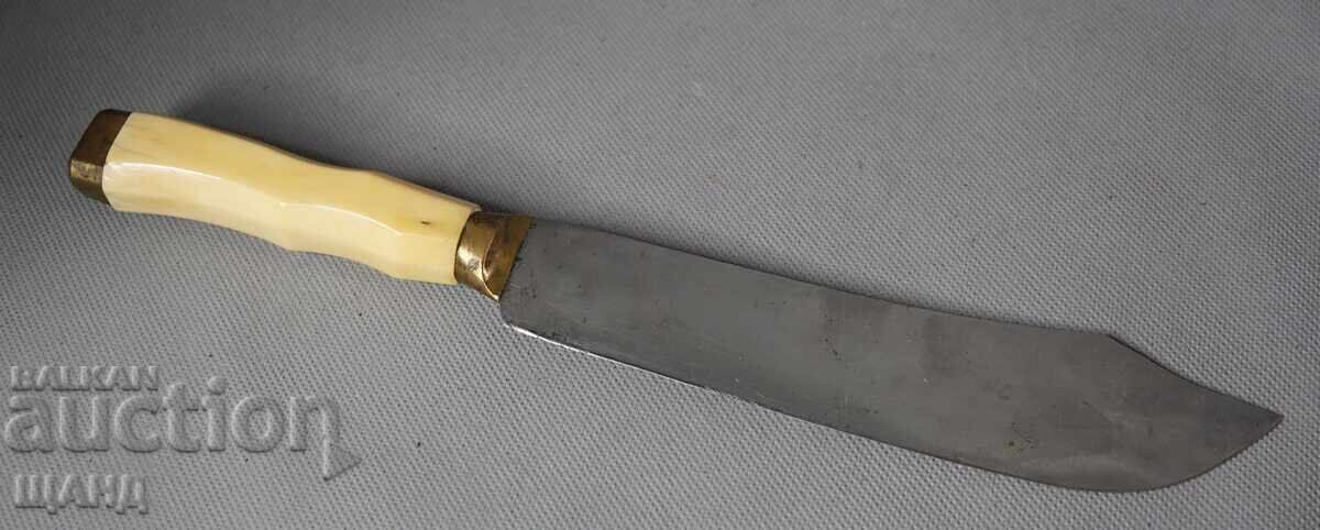 Auction Imperial Russia Large Knife with Bone Handle Auction Imperial Russia Large Knife with Bone Handle