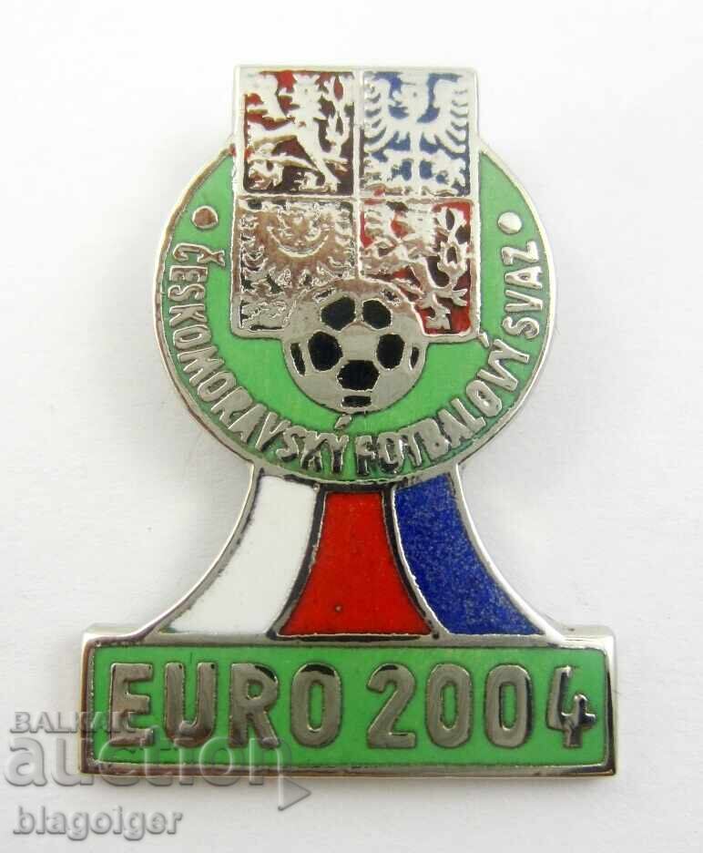 Футболен съюз на Чехия за ЕВРО 2004-Рядък знак с цена 9.99 лв. | € 5.11