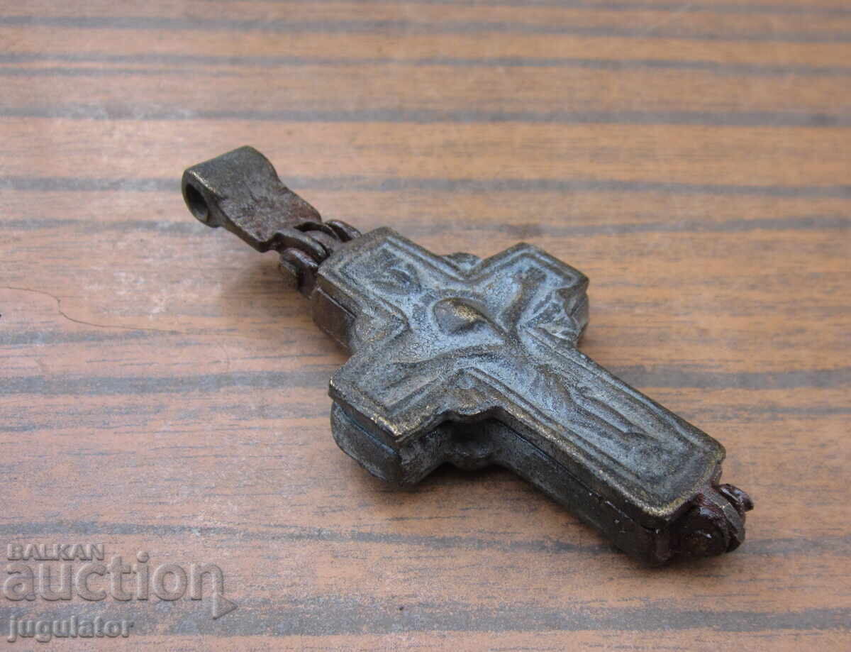 Auction  Old Bulgarian Revival bronze cross