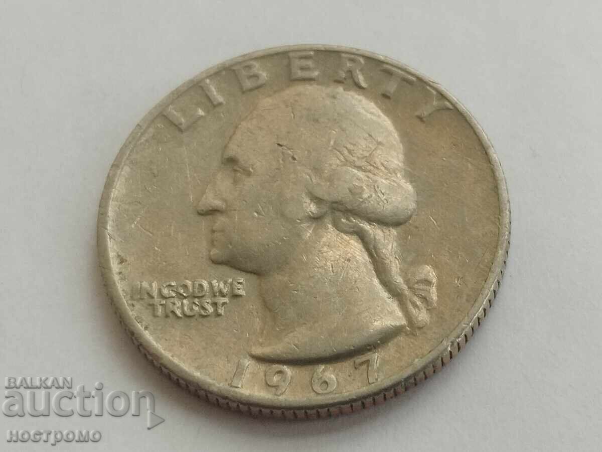 Четвърт долар 1967 - САЩ - A 5947 Четвърт долар 1967 - САЩ - A 5947