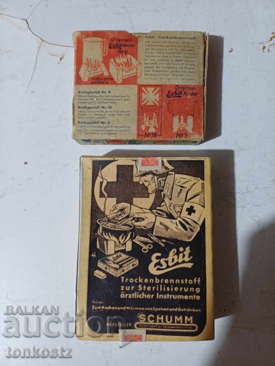 2 br. Suh spirt ESBIT 1940 g. with price 30.00 BGN | € 15.34 2 br. Suh spirt ESBIT 1940 g. with price 30.00 BGN | € 15.34