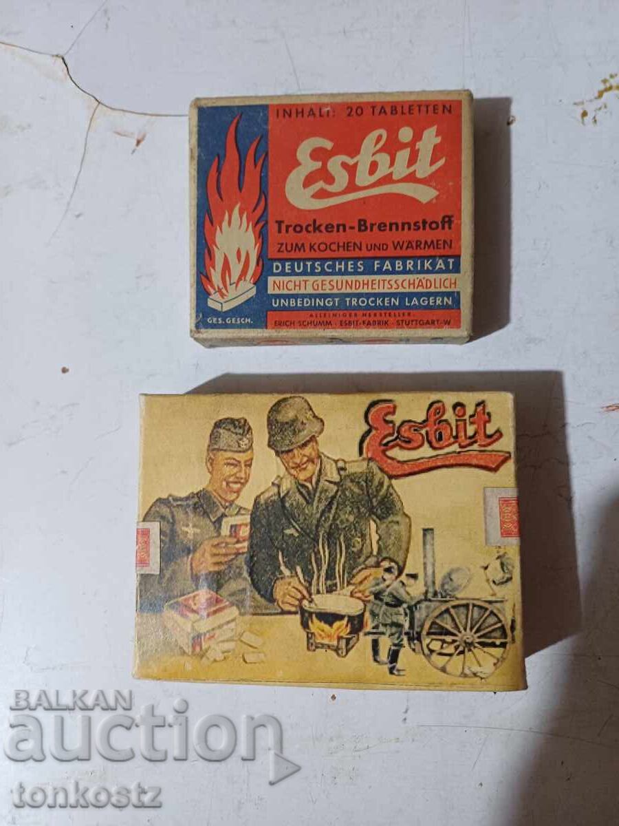 2 br. Suh spirt ESBIT 1940 g. 2 br. Suh spirt ESBIT 1940 g.