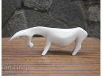 Bulgarian porcelain figurine, porcelain donkey