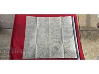 SLIVEN ȘI ÎMPREJURIMI 1 - HARTĂ MILITARĂ VECHE - WW I