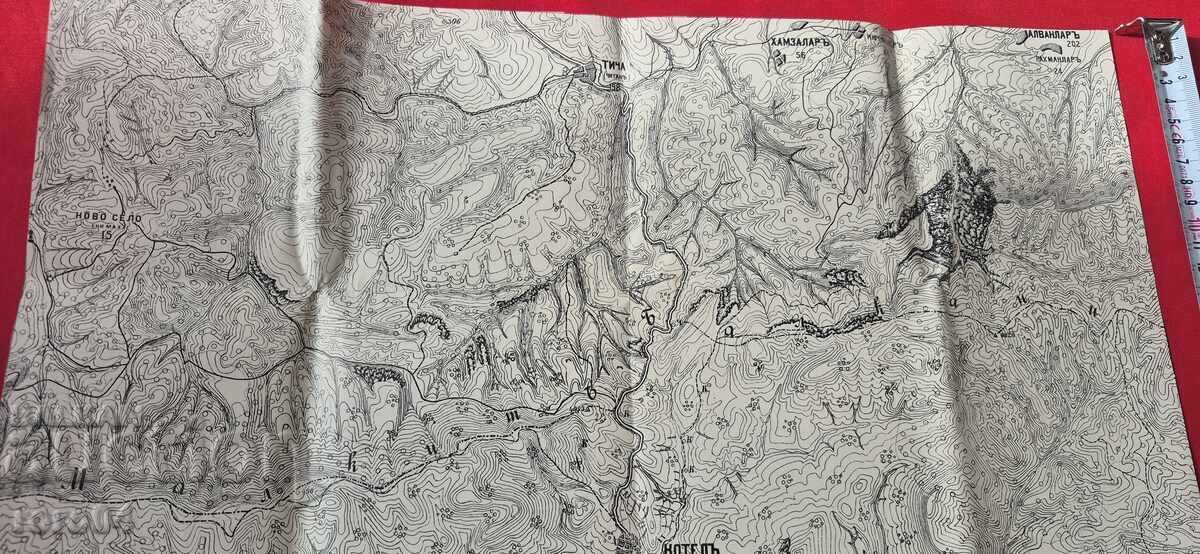 SLIVEN, ÎMPREJURIMI 2 - HARTĂ MILITARĂ VECHE - WW I cu preț € 33.99 | 66.48 BGN SLIVEN, ÎMPREJURIMI 2 - HARTĂ MILITARĂ VECHE - WW I cu preț € 33.99 | 66.48 BGN