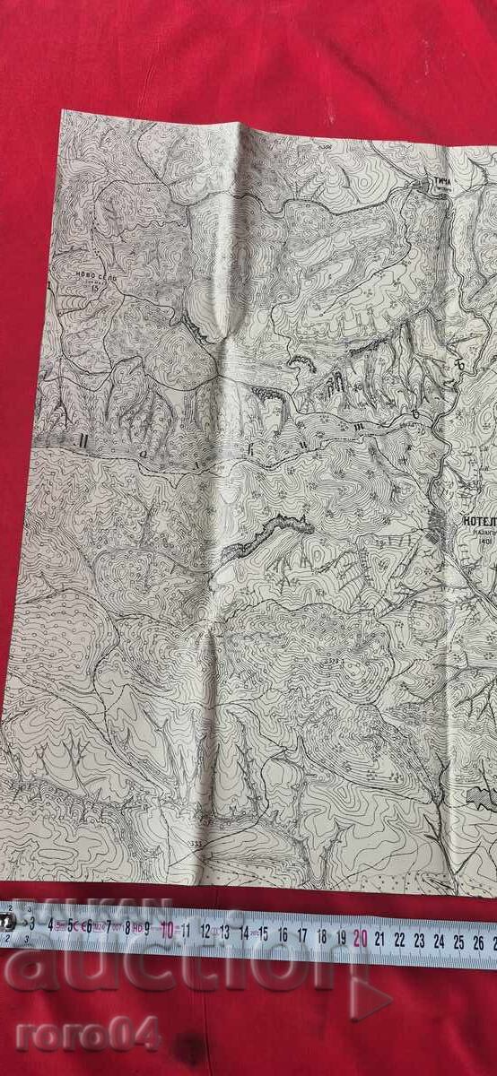 Livrarea SLIVEN, ÎMPREJURIMI 2 - HARTĂ MILITARĂ VECHE - WW I Livrarea SLIVEN, ÎMPREJURIMI 2 - HARTĂ MILITARĂ VECHE - WW I