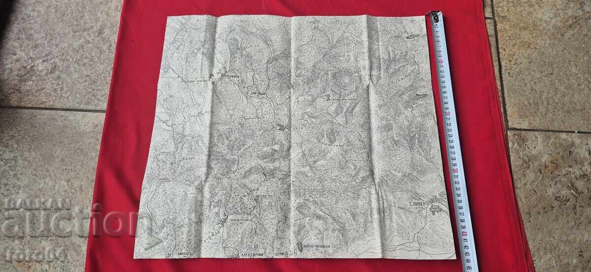 ΣΛΙΒΕΝ ΚΟΝΤΑ 4 - ΠΑΛΙΟΣ ΣΤΡΑΤΙΩΤΙΚΟΣ ΧΑΡΤΗΣ - WW I