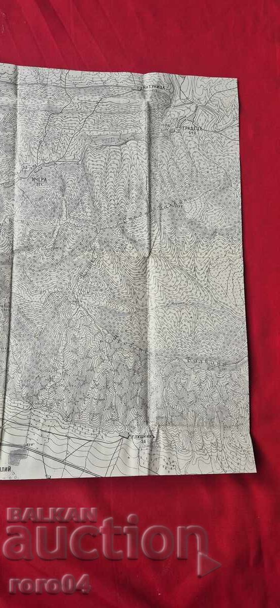 SLIVEN ȘI ÎMPREJURIMI 5 - HARTĂ MILITARĂ VECHE - WW I - 5 SLIVEN ȘI ÎMPREJURIMI 5 - HARTĂ MILITARĂ VECHE - WW I - 5