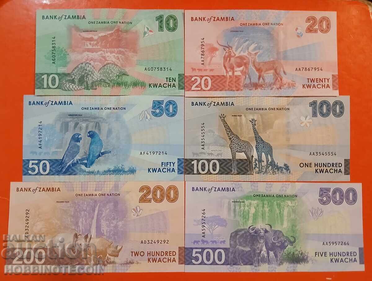 ZAMBIA 10 20 50 100 200 issue 2024 2025 NEW UNC