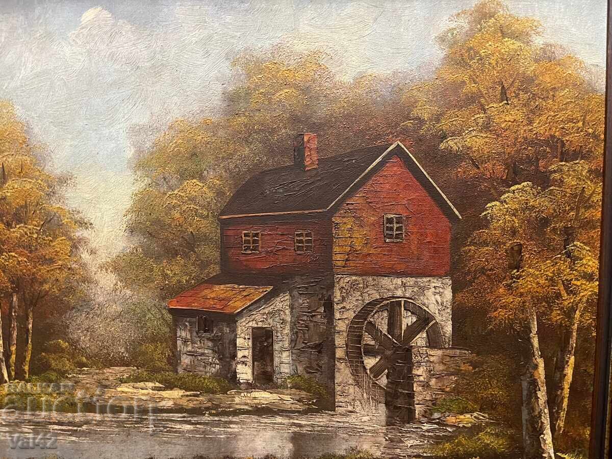 Δημοπρασία Η παλιά νερόμυλος - Ζωγραφική με λάδι Δημοπρασία Η παλιά νερόμυλος - Ζωγραφική με λάδι