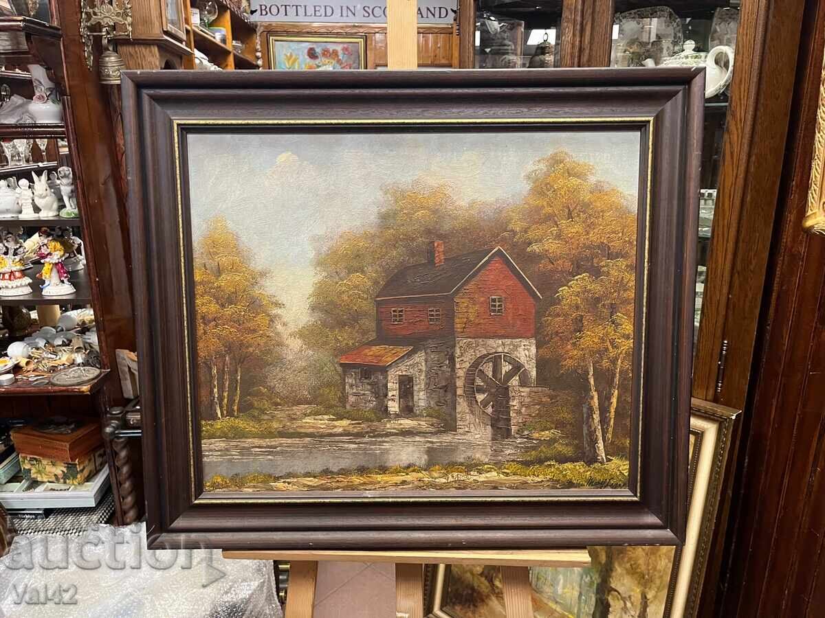 Η παλιά νερόμυλος - Ζωγραφική με λάδι Η παλιά νερόμυλος - Ζωγραφική με λάδι