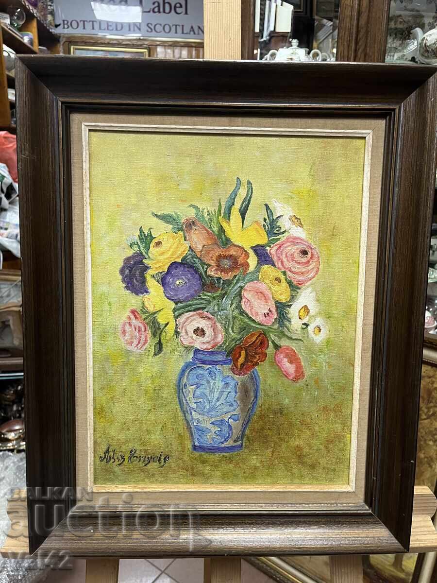 Beautiful painting painted with oil paints