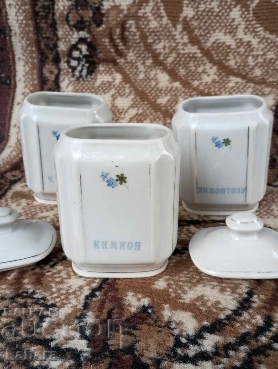 Σετ μπαχαρικών από πορσελάνη - 6