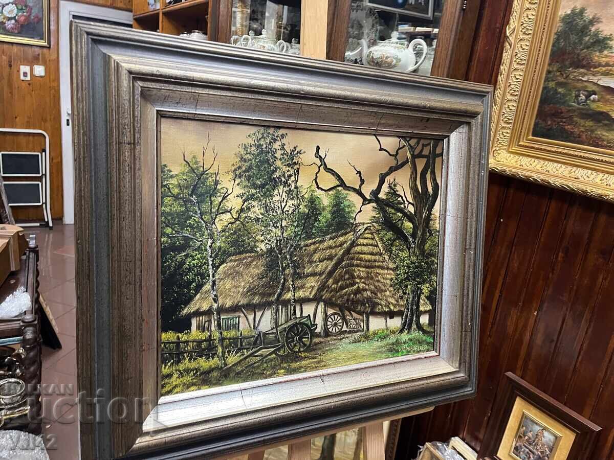 Delivery of Country House - Painted with oil paints on canvas