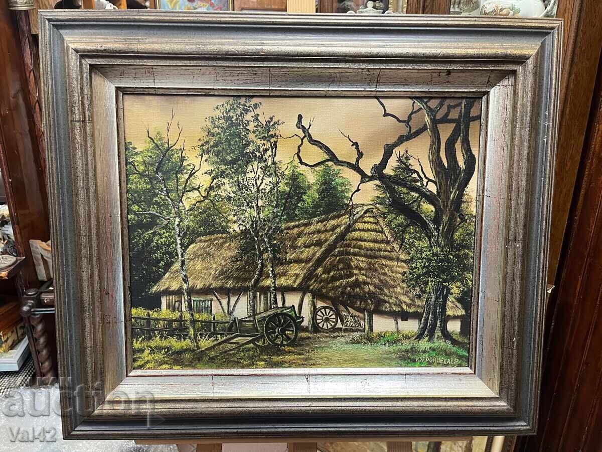 Country House - Painted with oil paints on canvas