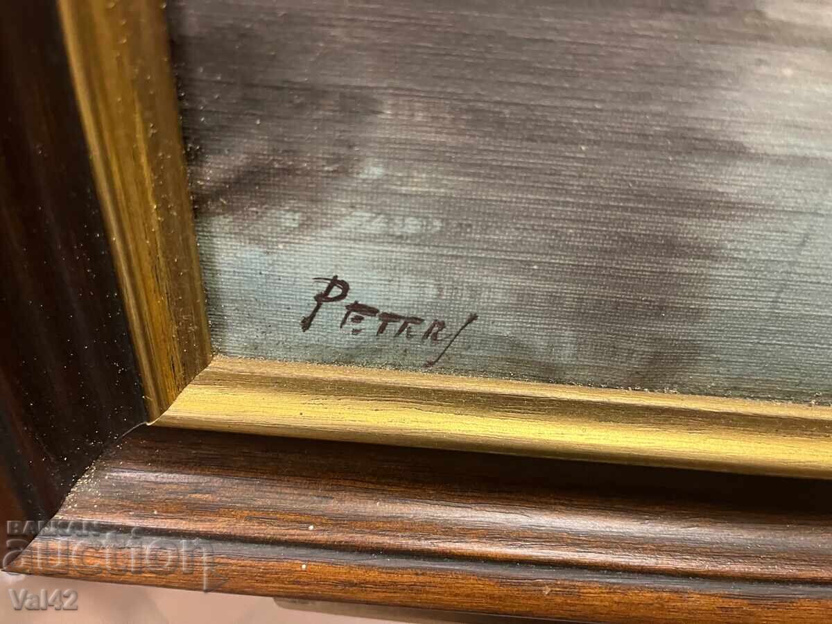 Landscape with houses by the river with price 49.00 BGN | € 25.05