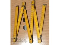 Wooden carpenter's meter - from the socialist era - from a penny