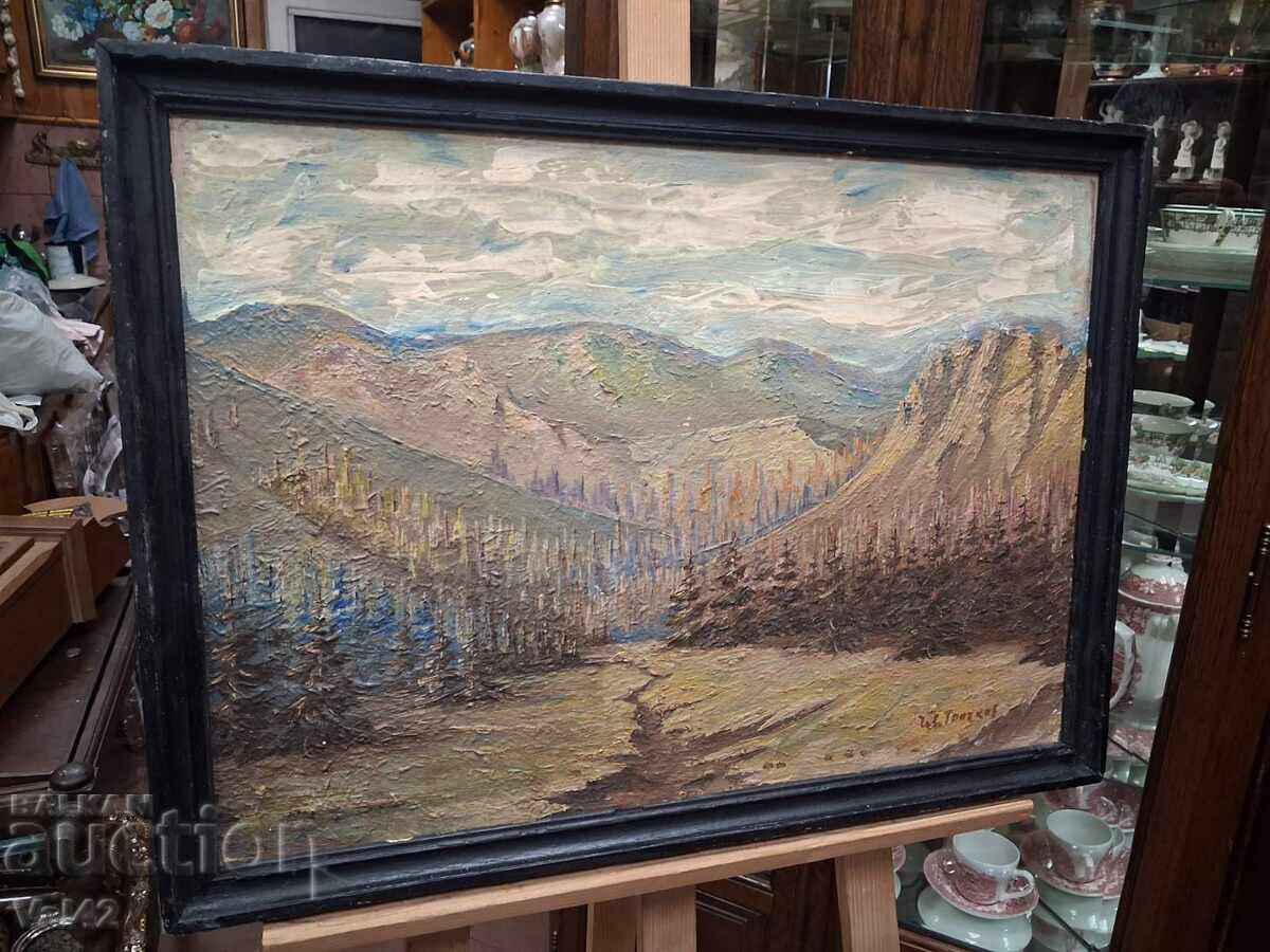 Licitație Peisaj montan - Pictor bulgar Ivan Trichkov Licitație Peisaj montan - Pictor bulgar Ivan Trichkov