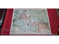 EUROPA - HARTĂ MILITARĂ VECHE - WW I