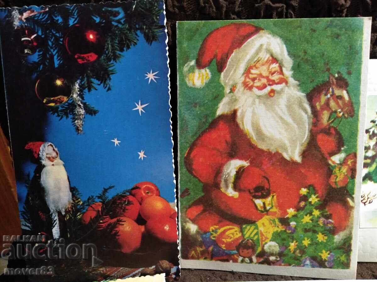 New Year's cards. 70s. 7 pieces with price 0.99 BGN | € 0.51 New Year's cards. 70s. 7 pieces with price 0.99 BGN | € 0.51