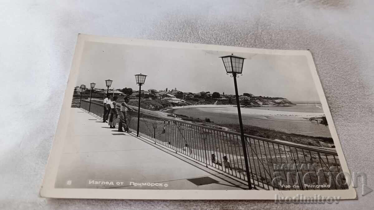 Пощенска картичка Приморско Изглед